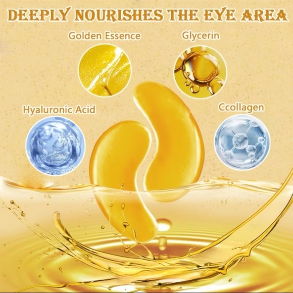 🏆👀 Luxurious Golden Crystal Collagen Eye Mask (Firm, Brighten, Fade Lines) - Picture 3 of 8